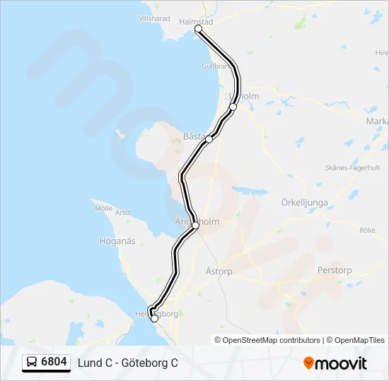 6804 Bus Line Map