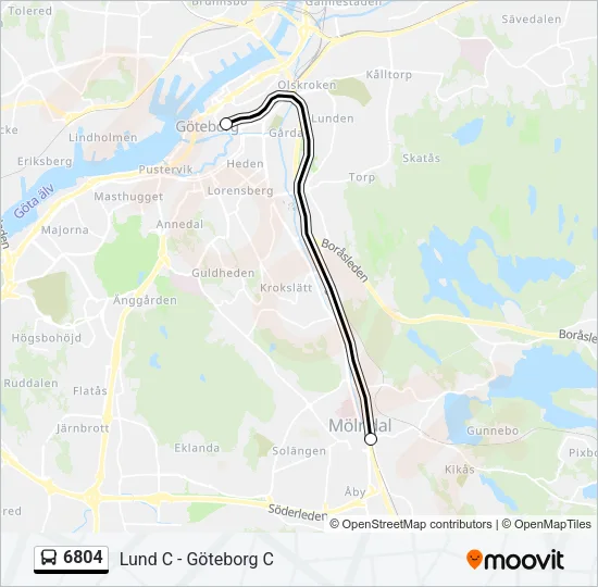 6804 Bus Line Map