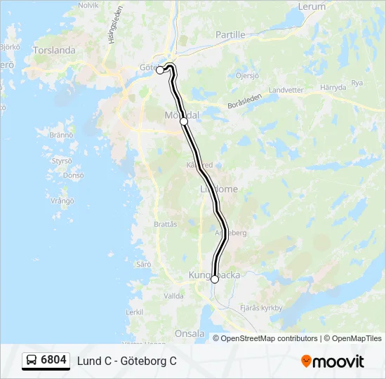 6804 Bus Line Map