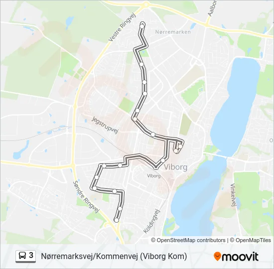 3 Bus Line Map