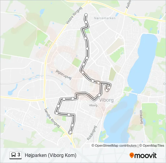 3 Bus Line Map