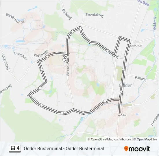 4 Bus Line Map