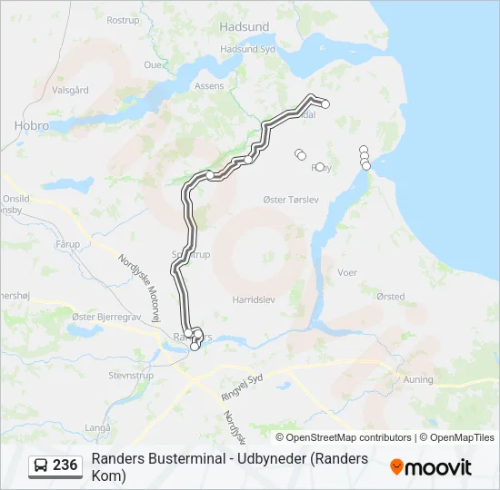 236 Bus Line Map