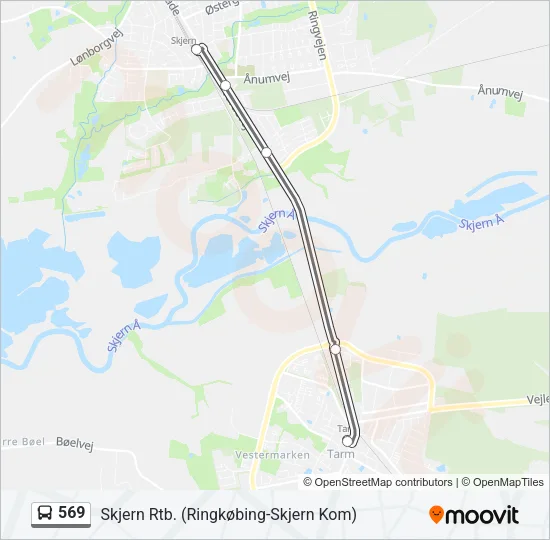 569 Bus Line Map
