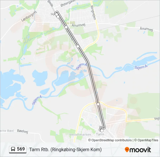 569 Bus Line Map