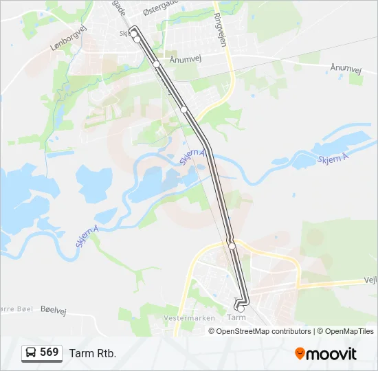 569 Bus Line Map
