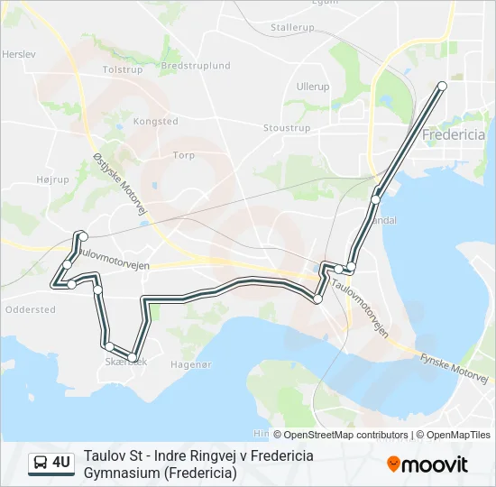 4U Bus Line Map
