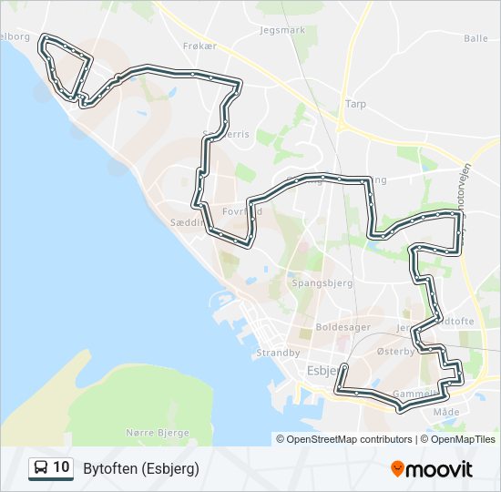 10 Bus Line Map