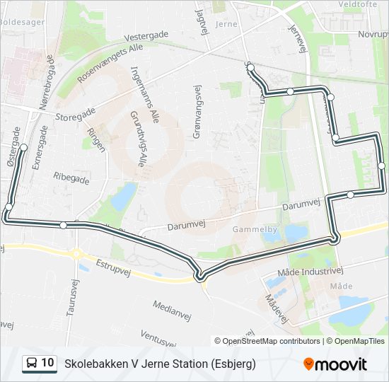 10 Bus Line Map