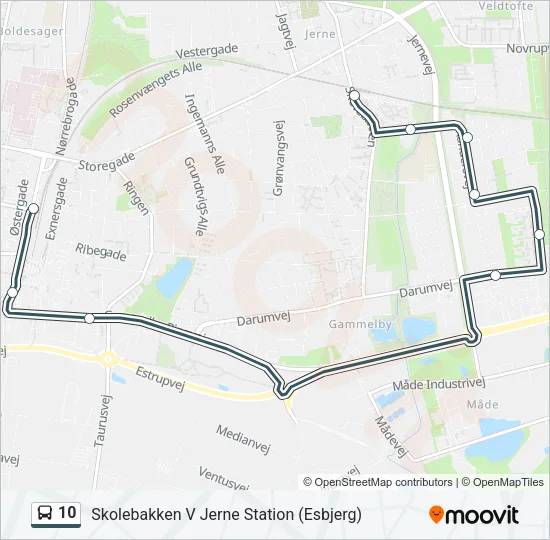 10 Bus Line Map