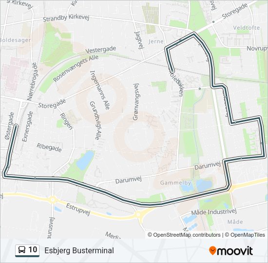 10 Bus Line Map