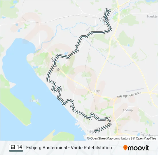 14 Bus Line Map