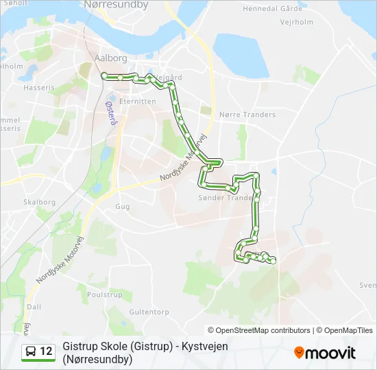 12 Bus Line Map