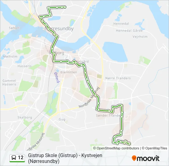 12 Bus Line Map