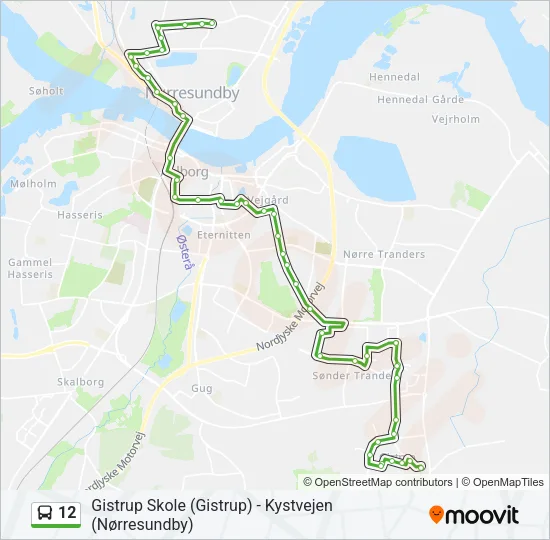 12 Bus Line Map