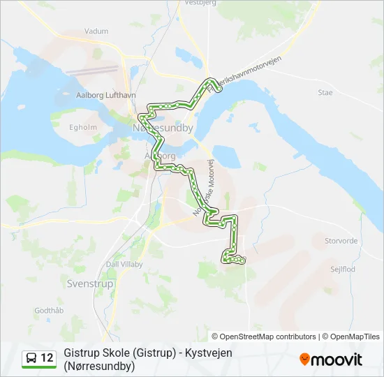 12 Bus Line Map