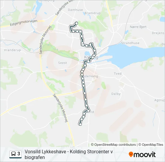 3 Bus Line Map