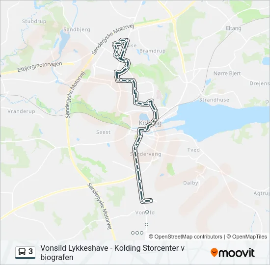 3 Bus Line Map