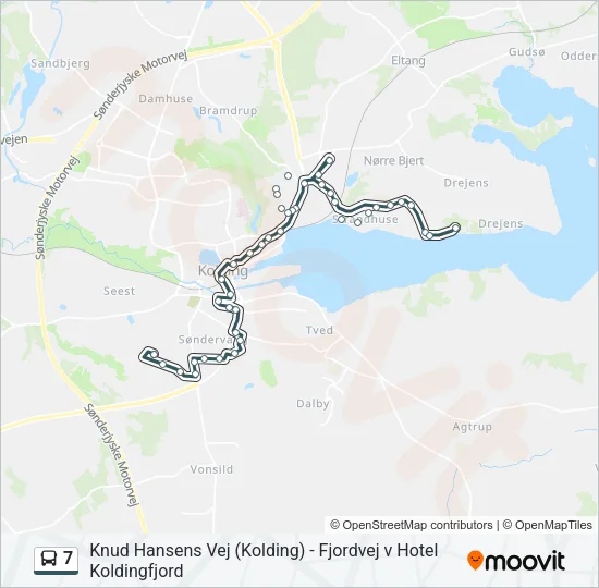 7 Bus Line Map