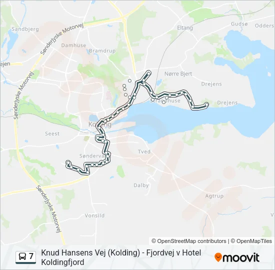 7 Bus Line Map