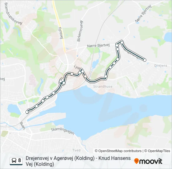 8 Bus Line Map