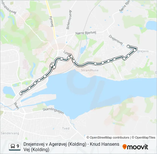9 Bus Line Map