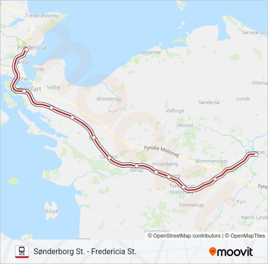 RE Train Line Map
