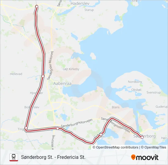 RE Train Line Map