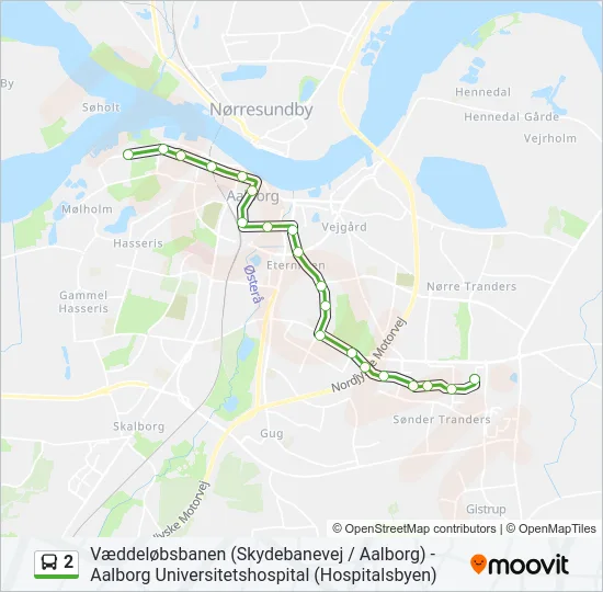 2 Bus Line Map