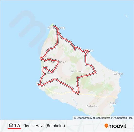 1 A Bus Line Map