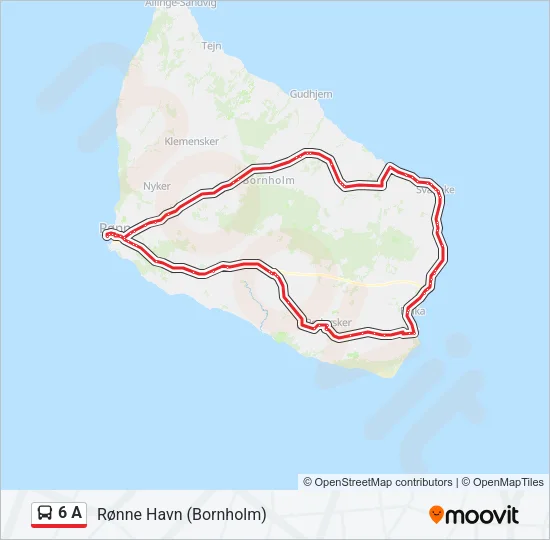 6 A Bus Line Map