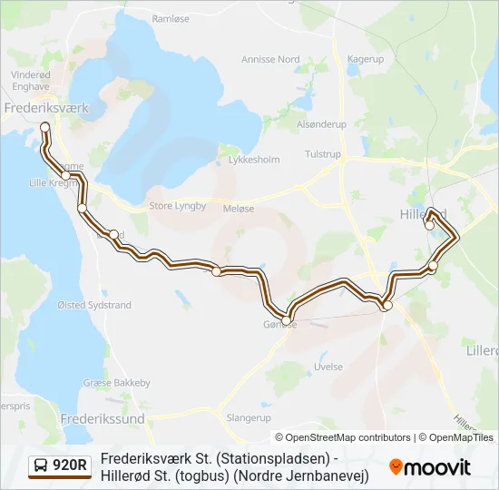 920R Bus Line Map