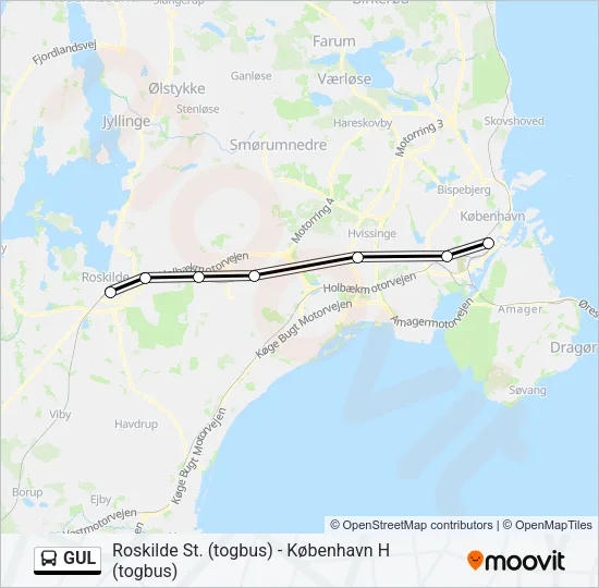 GUL Bus Line Map