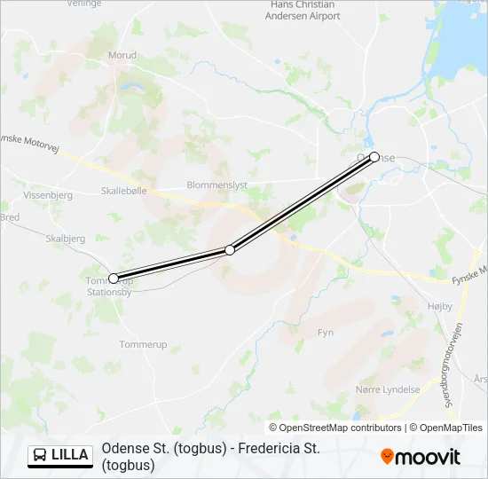 LILLA Bus Line Map