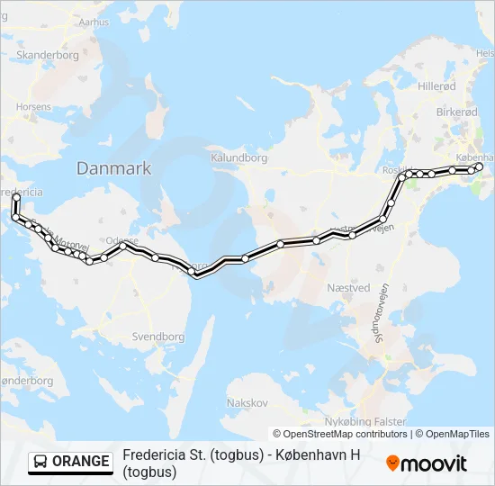 ORANGE Bus Line Map