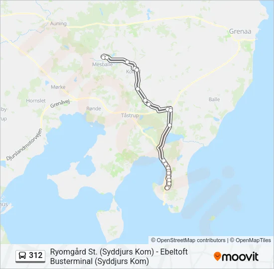 312 Bus Line Map