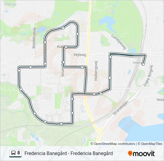 8 Bus Line Map