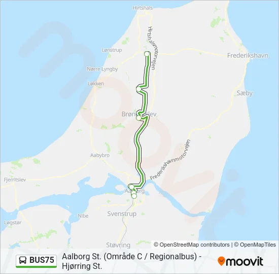 BUS75 Bus Line Map