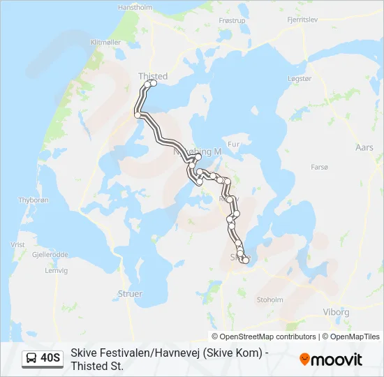 40S Bus Line Map