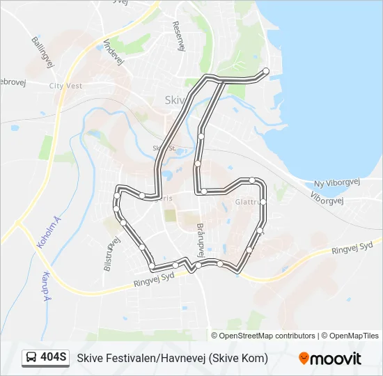 404S Bus Line Map