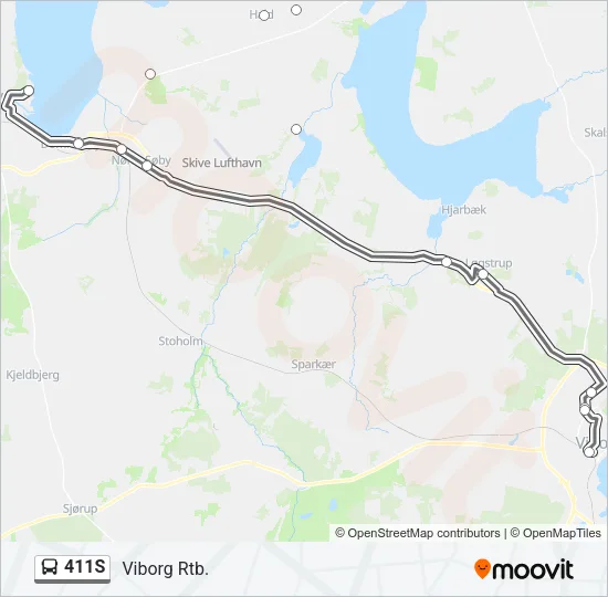 411S Bus Line Map