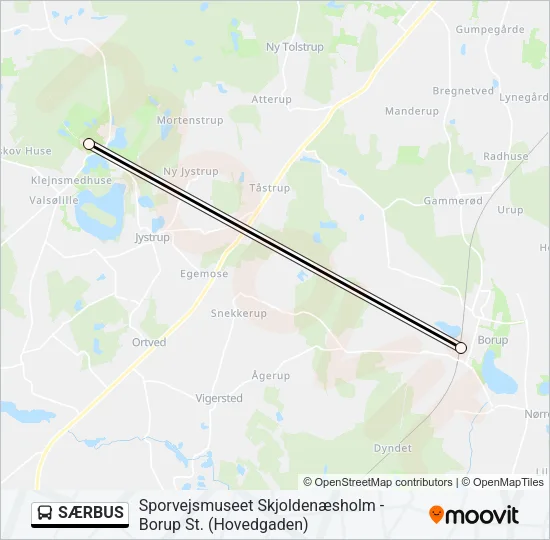 SÆRBUS Bus Line Map