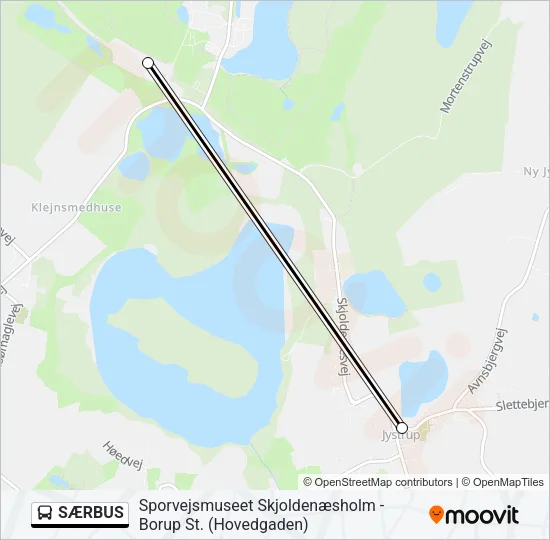 SÆRBUS Bus Line Map