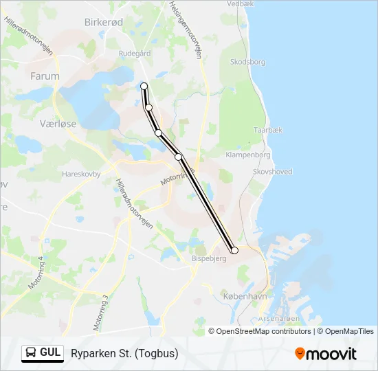 GUL Bus Line Map
