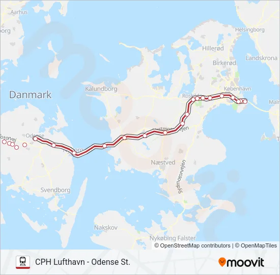 RE Train Line Map