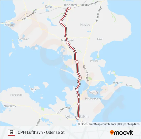 RE Train Line Map