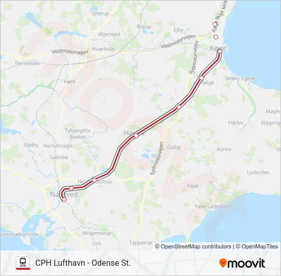 RE Train Line Map