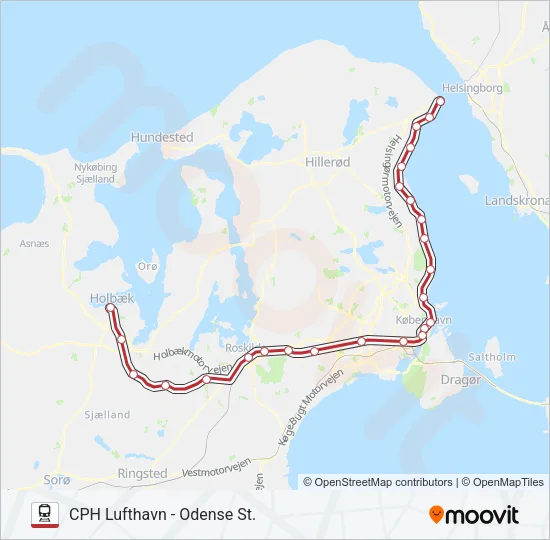 RE Train Line Map