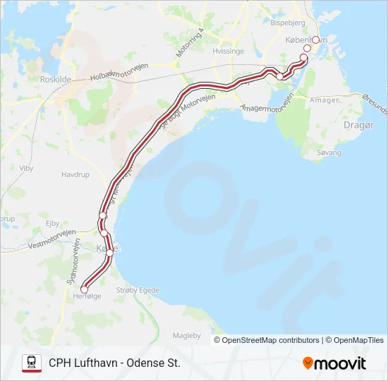 RE Train Line Map