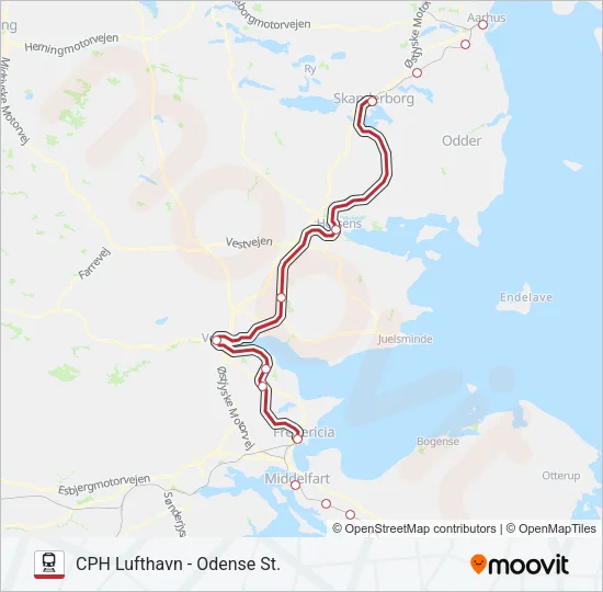RE Train Line Map